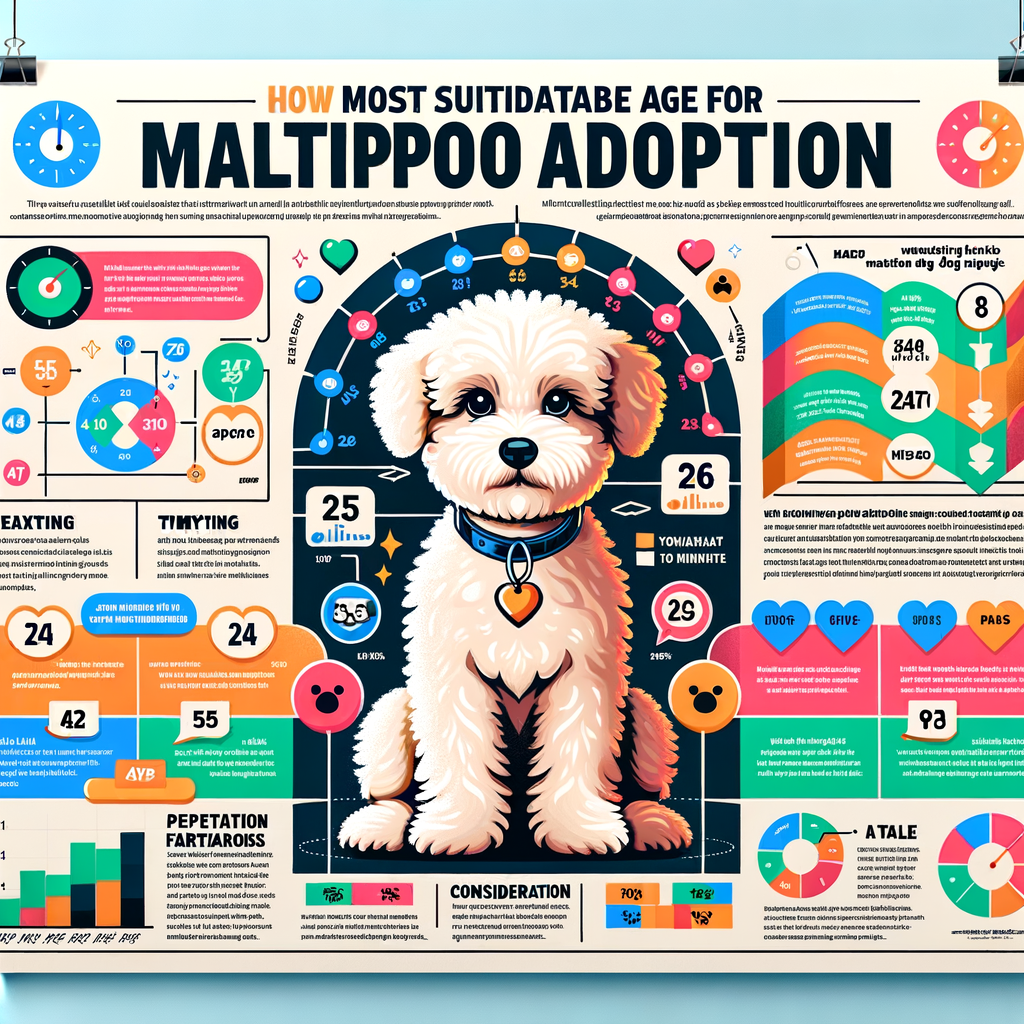 Infographic detailing the optimal age for Maltipoo adoption, providing a timeline and expert advice on the best time to adopt a Maltipoo for a successful Maltipoo adoption experience.