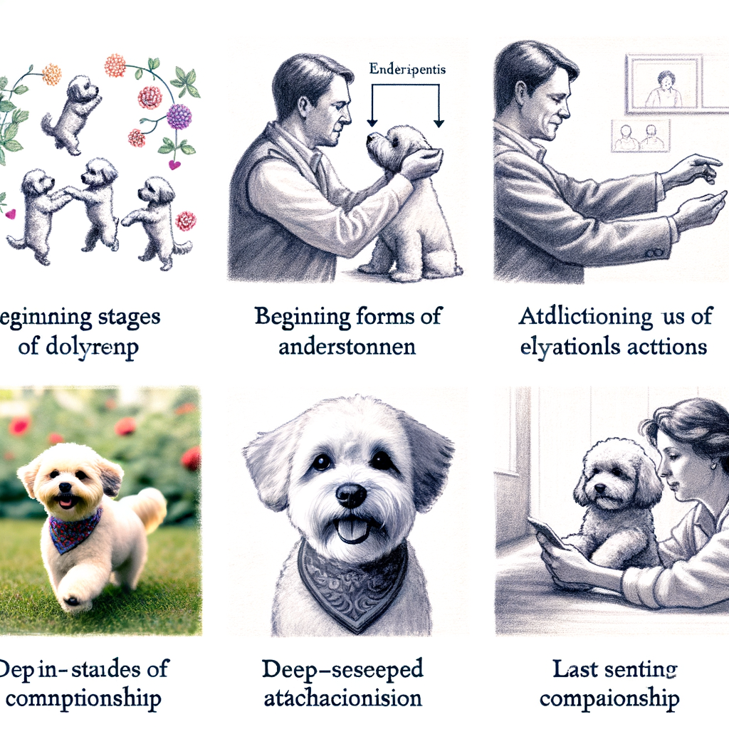 Maltipoo dog showcasing bonding, connections, understanding behavior, relationship, socialization, attachment, interaction, companionship, and loyalty in various social interactions.
