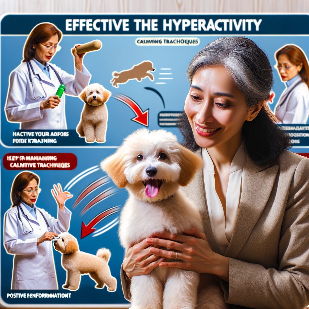 Professional dog trainer demonstrating effective Maltipoo training solutions for managing hyperactive Maltipoo behavior problems and energy, showcasing techniques for taming hyperactive dogs.